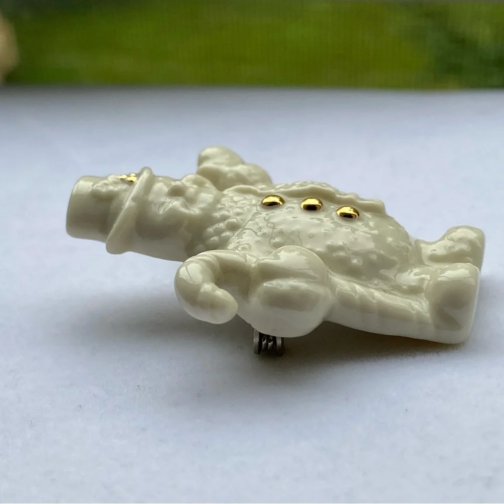 Lenox Snowman Pin Brooch